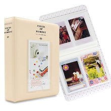 Load image into Gallery viewer, 64 Pockets Name Card Pieces for Fujifilm Instax Mini 8 /7s /70 /25 /50s /90, 64 Pockets Beige, 64 Pockets Blue, 64 Pockets Green, 64 Pockets Orange, 64 Pockets Pink, 64 Pockets Sky Blue