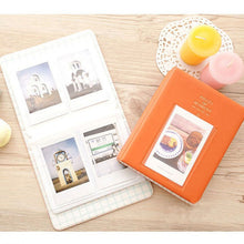 Load image into Gallery viewer, 64 Pockets Name Card Pieces for Fujifilm Instax Mini 8 /7s /70 /25 /50s /90, 64 Pockets Beige, 64 Pockets Blue, 64 Pockets Green, 64 Pockets Orange, 64 Pockets Pink, 64 Pockets Sky Blue