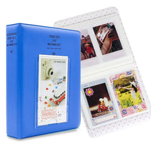 Load image into Gallery viewer, 64 Pockets Name Card Pieces for Fujifilm Instax Mini 8 /7s /70 /25 /50s /90, 64 Pockets Beige, 64 Pockets Blue, 64 Pockets Green, 64 Pockets Orange, 64 Pockets Pink, 64 Pockets Sky Blue