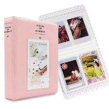 Load image into Gallery viewer, 64 Pockets Name Card Pieces for Fujifilm Instax Mini 8 /7s /70 /25 /50s /90, 64 Pockets Beige, 64 Pockets Blue, 64 Pockets Green, 64 Pockets Orange, 64 Pockets Pink, 64 Pockets Sky Blue