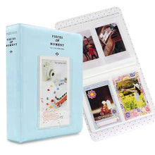 Load image into Gallery viewer, 64 Pockets Name Card Pieces for Fujifilm Instax Mini 8 /7s /70 /25 /50s /90, 64 Pockets Beige, 64 Pockets Blue, 64 Pockets Green, 64 Pockets Orange, 64 Pockets Pink, 64 Pockets Sky Blue