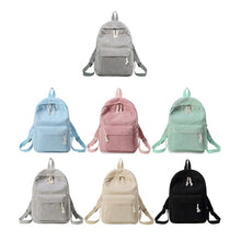 Load image into Gallery viewer, Soft Fabric Backpack Female Corduroy Design School Backpack for Teenage Girls Women