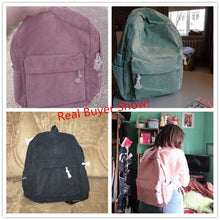 Load image into Gallery viewer, Soft Fabric Backpack Female Corduroy Design School Backpack for Teenage Girls Women
