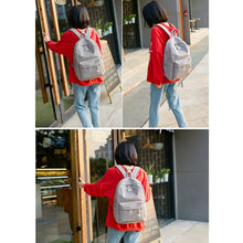 Load image into Gallery viewer, Soft Fabric Backpack Female Corduroy Design School Backpack for Teenage Girls Women