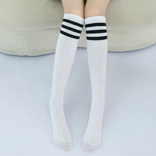 Load image into Gallery viewer, High Knee Socks Stripes Cotton Sports School Skate Long Socks for Kids