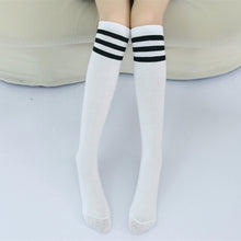 Load image into Gallery viewer, High Knee Socks Stripes Cotton Sports School Skate Long Socks for Kids