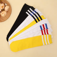 Load image into Gallery viewer, High Knee Socks Stripes Cotton Sports School Skate Long Socks for Kids