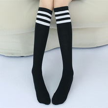 Load image into Gallery viewer, High Knee Socks Stripes Cotton Sports School Skate Long Socks for Kids