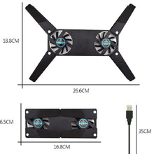 Load image into Gallery viewer, 2 PCS Foldable Laptop Radiator Cooling Pad