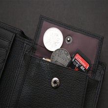 Load image into Gallery viewer, Genuine Leather Wallet Fashion Short Bifold Men Wallet Casual Soild Men Wallets With Coin Pocket Purses Male Wallets