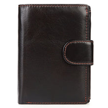 Load image into Gallery viewer, Vintage Men Wallet Genuine Leather Short Wallets Male Multifunctional Cowhide Male Purse Coin Pocket Photo Card Holder
