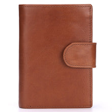 Load image into Gallery viewer, Vintage Men Wallet Genuine Leather Short Wallets Male Multifunctional Cowhide Male Purse Coin Pocket Photo Card Holder