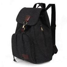 Load image into Gallery viewer, Women Canvas Student Laptop Bag Backpack