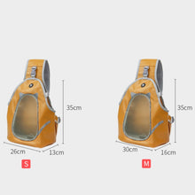 Load image into Gallery viewer, TAILUP Pets Carry Out Shoulder Bag Convenient Foldable Leather Chest Bag, S, M