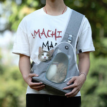 Load image into Gallery viewer, TAILUP Pets Carry Out Shoulder Bag Convenient Foldable Leather Chest Bag, S, M