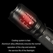 Load image into Gallery viewer, T02 Pen Clip Mini Flashlight T6 Telescopic Zoom Led Flashlight Outdoor Waterproof Long Shot Glare Flashlight, T02 Pen Clip