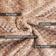 Load image into Gallery viewer, Thicken Solid Color Mesh Pineapple Flannel Blanket Coral Fleece Air Conditioning Sofa Cover Winter Warm Sheets Easy Wash Faux Fur Blankets, 100x150cm, 120x200cm, 150x200cm, 180x200cm, 200x230cm, 70x100cm, 45x65cm
