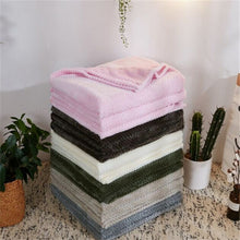 Load image into Gallery viewer, Thicken Solid Color Mesh Pineapple Flannel Blanket Coral Fleece Air Conditioning Sofa Cover Winter Warm Sheets Easy Wash Faux Fur Blankets, 100x150cm, 120x200cm, 150x200cm, 180x200cm, 200x230cm, 70x100cm, 45x65cm