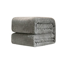 Load image into Gallery viewer, Thicken Solid Color Mesh Pineapple Flannel Blanket Coral Fleece Air Conditioning Sofa Cover Winter Warm Sheets Easy Wash Faux Fur Blankets, 100x150cm, 120x200cm, 150x200cm, 180x200cm, 200x230cm, 70x100cm, 45x65cm