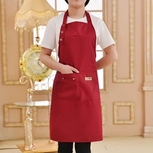 Load image into Gallery viewer, Pure Color Cooking Kitchen Apron For Woman Men Chef Waiter Cafe Shop BBQ Hairdresser Aprons