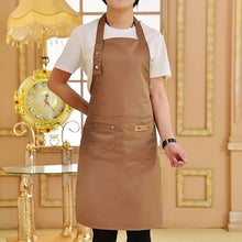 Load image into Gallery viewer, Pure Color Cooking Kitchen Apron For Woman Men Chef Waiter Cafe Shop BBQ Hairdresser Aprons