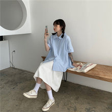 Load image into Gallery viewer, High Waist Drape Skirt Loose And Thin Mid-Length A-Line Skirt, L
