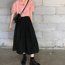 Load image into Gallery viewer, High Waist Drape Skirt Loose And Thin Mid-Length A-Line Skirt, L