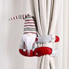 Load image into Gallery viewer, Christmas Decorations Striped Hat Forest Old Man Side Hug Curtain Door Curtain Buckle, Long Beard, Tied Beard