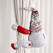 Load image into Gallery viewer, Christmas Decorations Striped Hat Forest Old Man Side Hug Curtain Door Curtain Buckle, Long Beard, Tied Beard