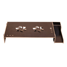 Load image into Gallery viewer, Elevated Wood Computer Monitor Stand Riser Laptop Shelf Desk Organizer with Keyboard Storage, TBD049404601A, TBD049404601B, TBD049404601C, TBD049404601D