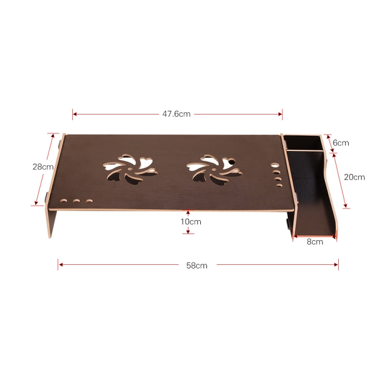 Elevated Wood Computer Monitor Stand Riser Laptop Shelf Desk Organizer with Keyboard Storage, TBD049404601A, TBD049404601B, TBD049404601C, TBD049404601D