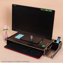 Load image into Gallery viewer, Elevated Wood Computer Monitor Stand Riser Laptop Shelf Desk Organizer with Keyboard Storage, TBD049404601A, TBD049404601B, TBD049404601C, TBD049404601D