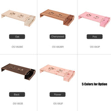 Load image into Gallery viewer, Elevated Wood Computer Monitor Stand Riser Laptop Shelf Desk Organizer with Keyboard Storage, TBD049404601A, TBD049404601B, TBD049404601C, TBD049404601D