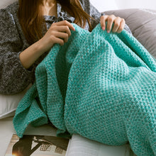 Load image into Gallery viewer, Mermaid Tail Blanket For Adult Super Soft Sleeping Knitted Blankets, 90 X50cm, 140 X70cm