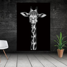 Load image into Gallery viewer, Simple Black and White Animal Decoration Painting Study Living Room Sofa Background Wall Painting Without Frame