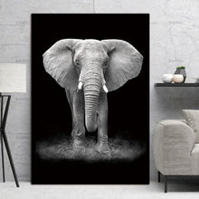 Load image into Gallery viewer, Simple Black and White Animal Decoration Painting Study Living Room Sofa Background Wall Painting Without Frame