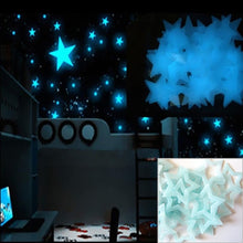 Load image into Gallery viewer, 100PC Kids Bedroom Glow Wall Stickers Stars