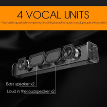 Load image into Gallery viewer, TOPROAD High Power 10W HIFI Portable Wireless Bluetooth Speaker Stereo Soundbar TF FM USB Subwoofer Column for Computer TV Phone