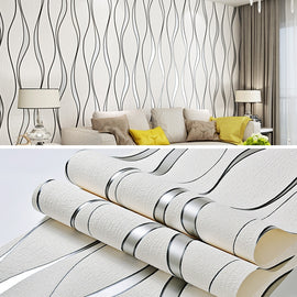 Simple 3D Water Ripple Non-woven Wallpaper Home Decoration Wall Paper