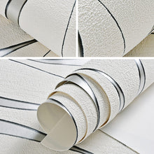 Load image into Gallery viewer, Simple 3D Water Ripple Non-woven Wallpaper Home Decoration Wall Paper