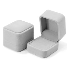 Load image into Gallery viewer, Exquisite Jewelry Packaging Gift Box, 5x5.5cm (Flannel Grey), 7x7cm (Flannel Grey), 7.5x7.5cm (Bow Knot)