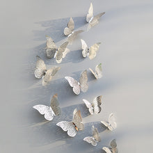 Load image into Gallery viewer, 3D Wallpaper Home Decoration Hollow Butterfly Fridge Wall Stickers