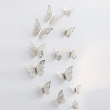 Load image into Gallery viewer, 3D Wallpaper Home Decoration Hollow Butterfly Fridge Wall Stickers