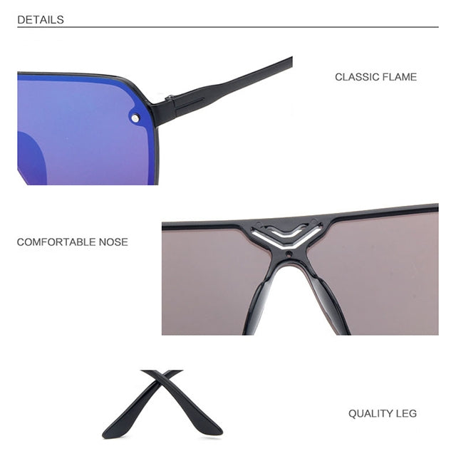 Retro Fashion Sunglasses Men and Women Coloured Lense Sun Glasses