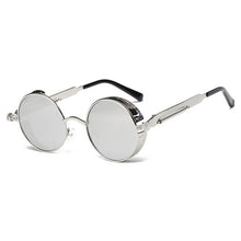 Load image into Gallery viewer, Metal Round Frame Steampunk Retro Sunglasses for Men Women