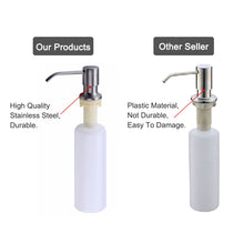 Load image into Gallery viewer, 304 Stainless steel Soap Dispenser Kitchen Sink Detergent Soap Bottle