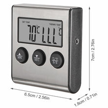 Load image into Gallery viewer, Digital Oven Thermometer Kitchen Food Cooking Meat BBQ Probe Thermometer Timer Water Milk Temperature Cooking Tools, Digital Oven Thermometer