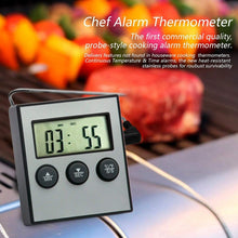 Load image into Gallery viewer, Digital Oven Thermometer Kitchen Food Cooking Meat BBQ Probe Thermometer Timer Water Milk Temperature Cooking Tools, Digital Oven Thermometer