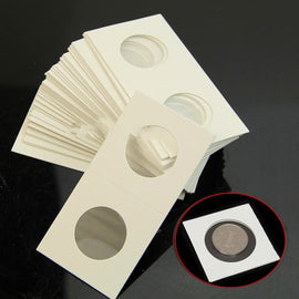 50 PCS / 3 Sets 40mm Diameter Coin Protector Square Coin Collection Paper Clip, Paper Clip