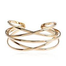 Load image into Gallery viewer, Cuff Bangles For Women Girls Fashion Bangles Bracelets, Gold, Silver, Gun Black, Rose Red, Colorful